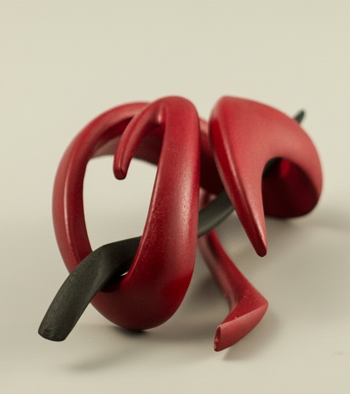 HPstylstudio, Model 502, barva karminova, Funky kolekce