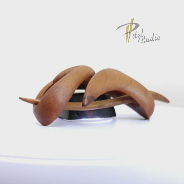 Wooden Hair Clip No. 502