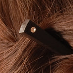 Ebony needles with Shatone no. 712 in Hair