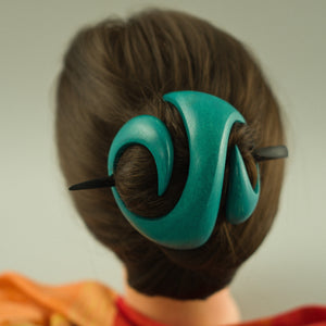 
            
                Load image into Gallery viewer, Wooden hair clip No. 404 FUNKY
            
        