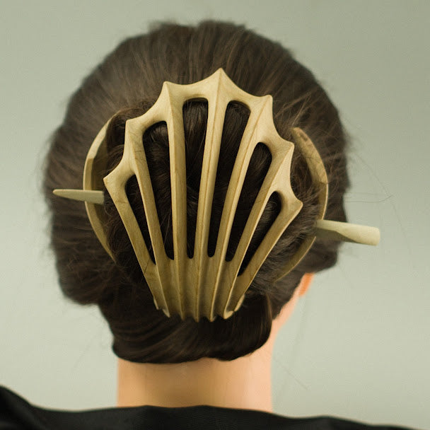 Modèle d'épingle à cheveux en bois Isabell II.