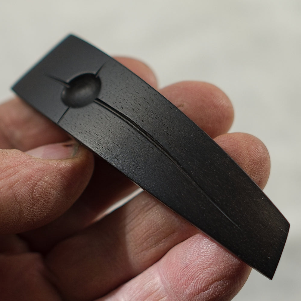 Ebony wooden hairpin No. 122