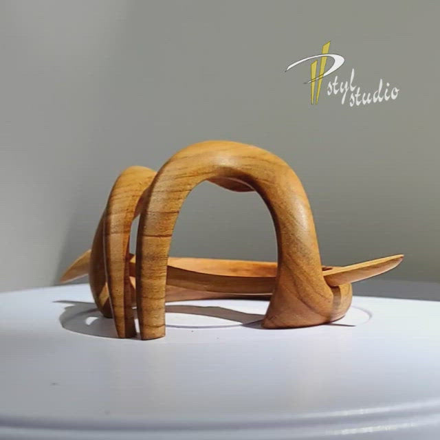 Fermaglio per capelli in legno n. 401